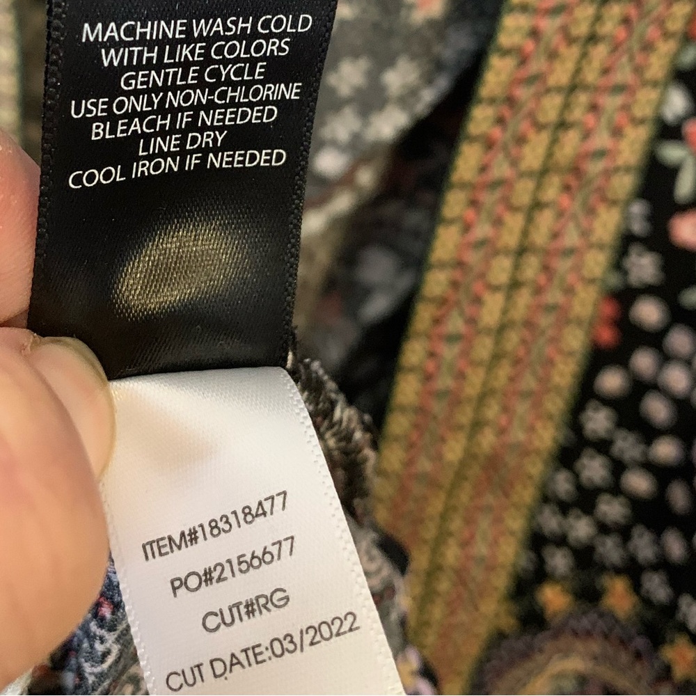 Torrid Embroidered Tiered Maxi Open Front Kimono Size 2X Gypsy Boho Cottagecore - Picture 9 of 9